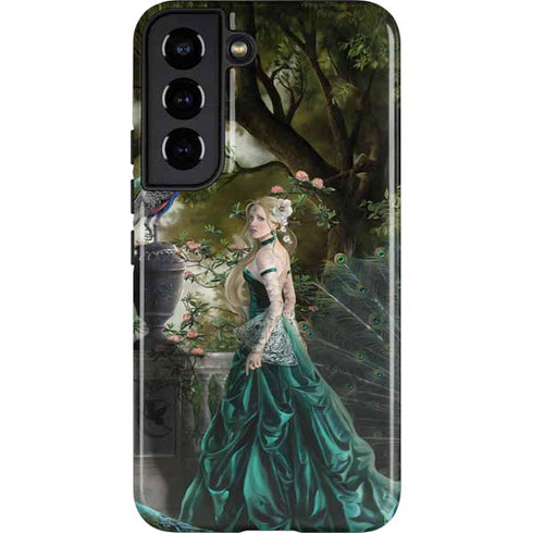 Woman with Peacocks by Nene Thomas Galaxy S22 Pro Case