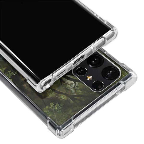 Woman with Peacocks by Nene Thomas Galaxy S22 Ultra Clear Case
