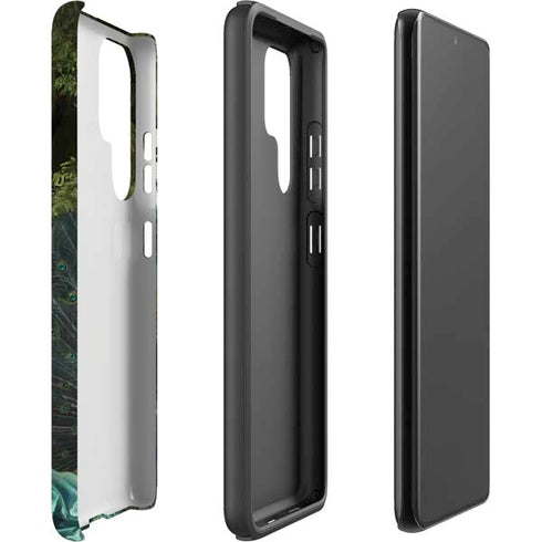 Woman with Peacocks by Nene Thomas Galaxy S22 Ultra Pro Case