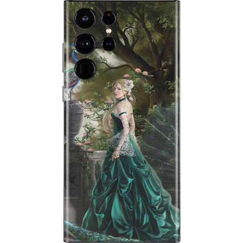 Woman with Peacocks by Nene Thomas Galaxy S22 Ultra Skin