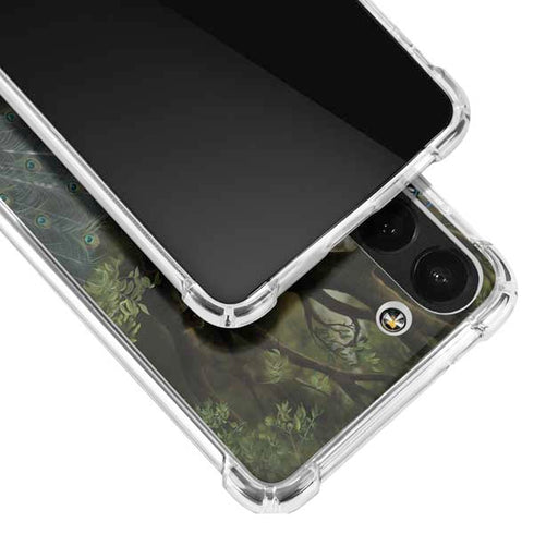 Woman with Peacocks by Nene Thomas Galaxy S23 Clear Case