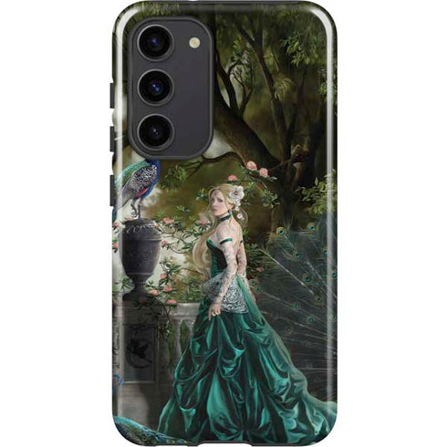 Woman with Peacocks by Nene Thomas Galaxy S23 Plus Pro Case
