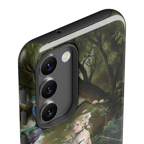 Woman with Peacocks by Nene Thomas Galaxy S23 Plus Pro Case