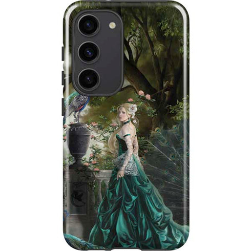 Woman with Peacocks by Nene Thomas Galaxy S23 Pro Case