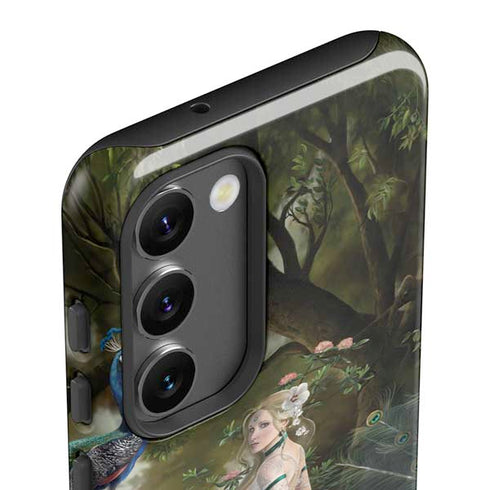 Woman with Peacocks by Nene Thomas Galaxy S23 Pro Case