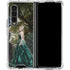 Woman with Peacocks by Nene Thomas Galaxy Z Fold4 5G Clear Case