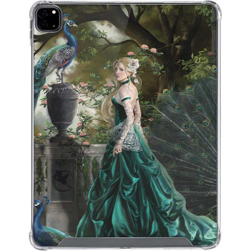 Woman with Peacocks by Nene Thomas iPad Pro 12.9in (2020) Clear Case