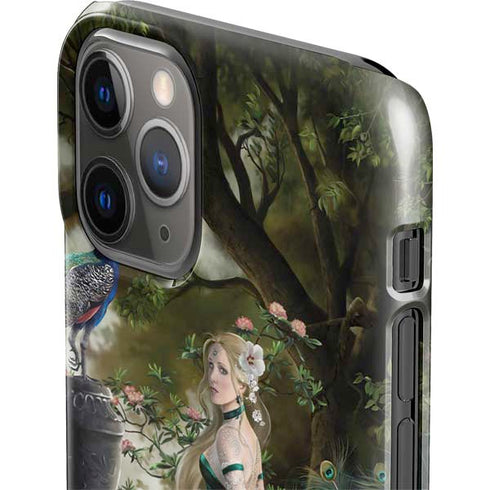Woman with Peacocks by Nene Thomas iPhone 11 Pro Lite Case
