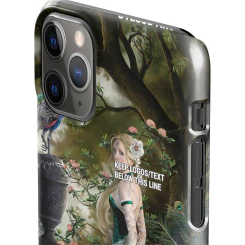 Woman with Peacocks by Nene Thomas iPhone 11 Pro Max Lite Case