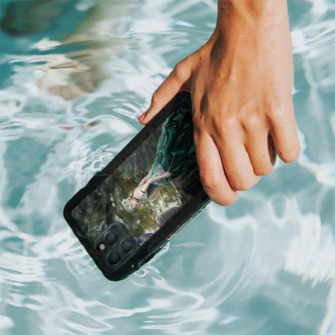 Woman with Peacocks by Nene Thomas iPhone 11 Pro Max Waterproof Case