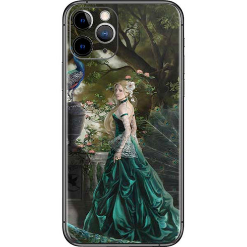 Woman with Peacocks by Nene Thomas iPhone 11 Pro Skin