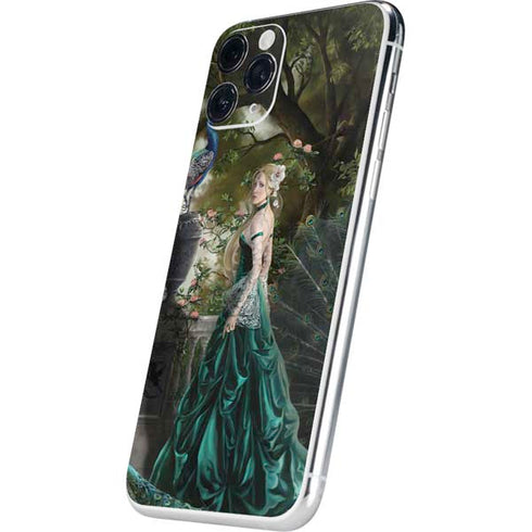 Woman with Peacocks by Nene Thomas iPhone 11 Pro Skin