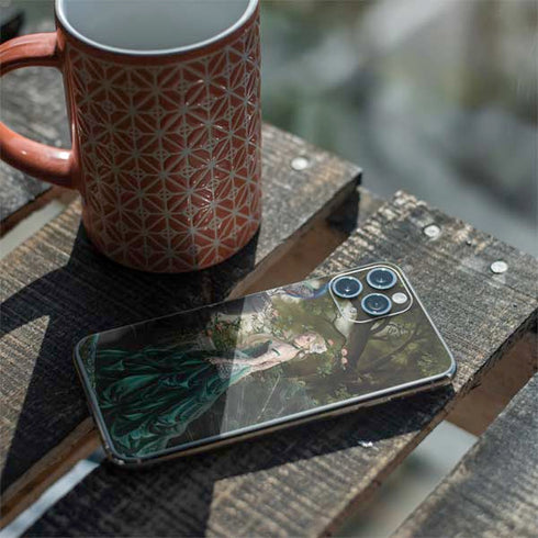 Woman with Peacocks by Nene Thomas iPhone 11 Pro Skin