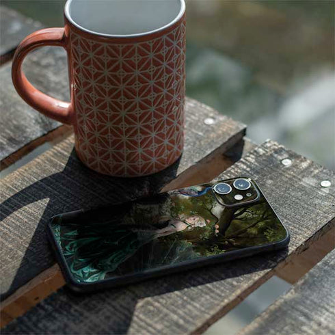 Woman with Peacocks by Nene Thomas iPhone 11 Skin