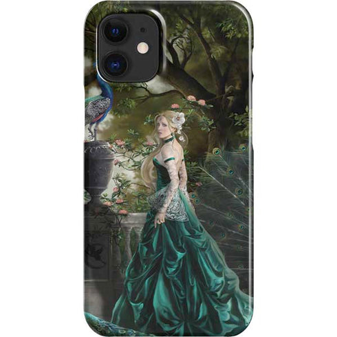 Woman with Peacocks by Nene Thomas iPhone 12 Mini Lite Case