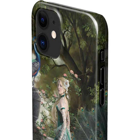 Woman with Peacocks by Nene Thomas iPhone 12 Mini Lite Case