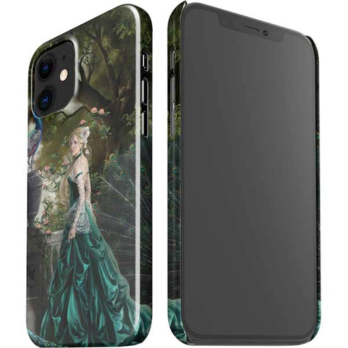 Woman with Peacocks by Nene Thomas iPhone 12 Mini Lite Case