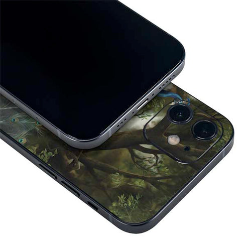 Woman with Peacocks by Nene Thomas iPhone 12 Mini Skin