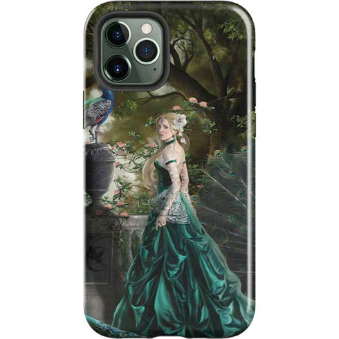 Woman with Peacocks by Nene Thomas iPhone 12 Pro Impact Case