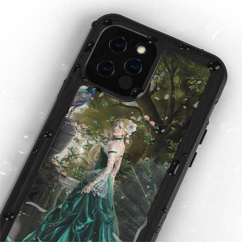 Woman with Peacocks by Nene Thomas iPhone 12 Pro Waterproof Case