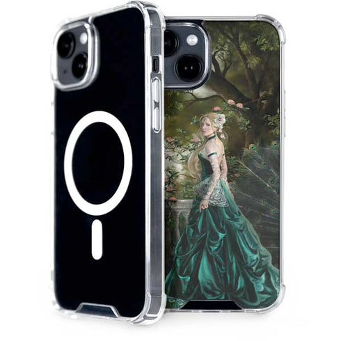 Woman with Peacocks by Nene Thomas iPhone 13 MagSafe Case