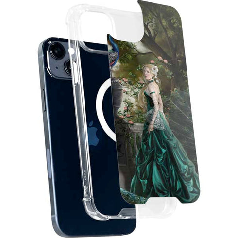Woman with Peacocks by Nene Thomas iPhone 13 MagSafe Case