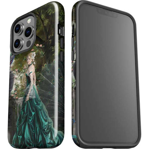 Woman with Peacocks by Nene Thomas iPhone 13 Pro Impact Case