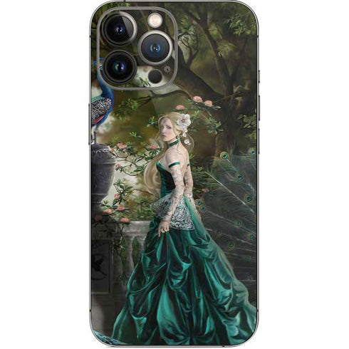 Woman with Peacocks by Nene Thomas iPhone 13 Pro Max Skin