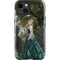 Woman with Peacocks by Nene Thomas iPhone 15 Plus Impact Case