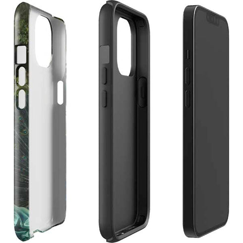 Woman with Peacocks by Nene Thomas iPhone 15 Plus Impact Case