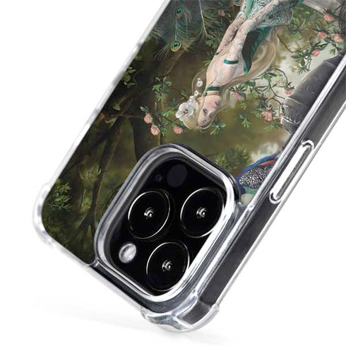 Woman with Peacocks by Nene Thomas iPhone 14 Pro Max MagSafe Case