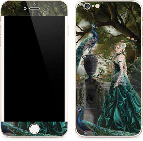 Woman with Peacocks by Nene Thomas iPhone 6/6s Plus Skin