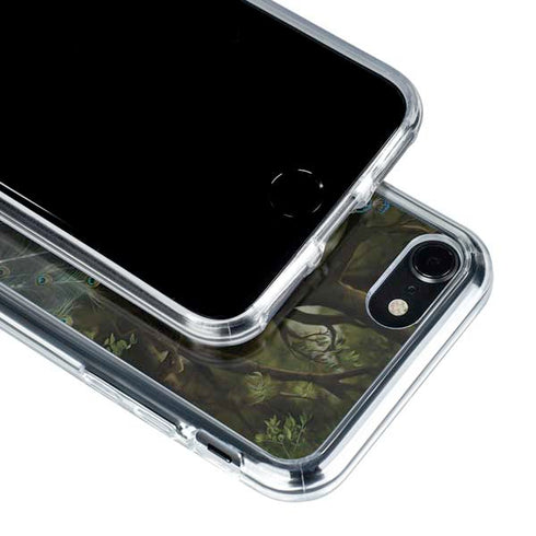Woman with Peacocks by Nene Thomas iPhone SE (2nd & 3rd Gen) Clear Case