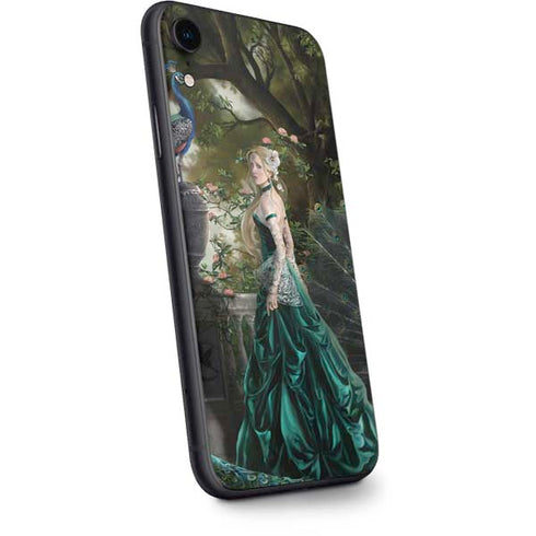 Woman with Peacocks by Nene Thomas iPhone XR Skin