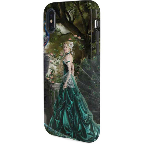 Woman with Peacocks by Nene Thomas iPhone XS Pro Case
