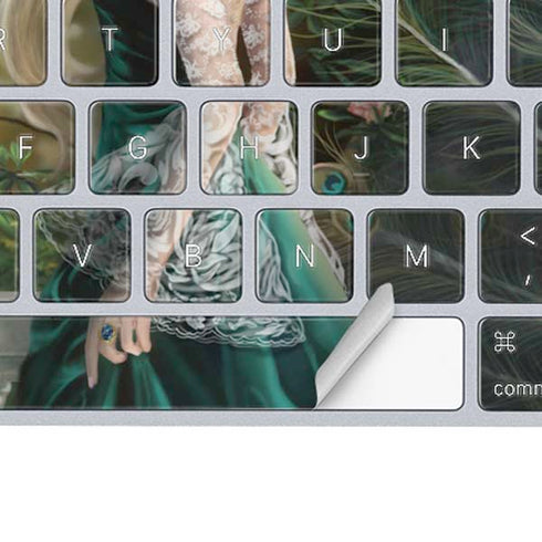 Woman with Peacocks by Nene Thomas Magic Keyboard Skin