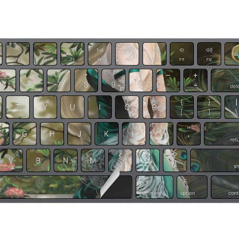 Woman with Peacocks by Nene Thomas Magic Keyboard with Numeric Keypad Skin