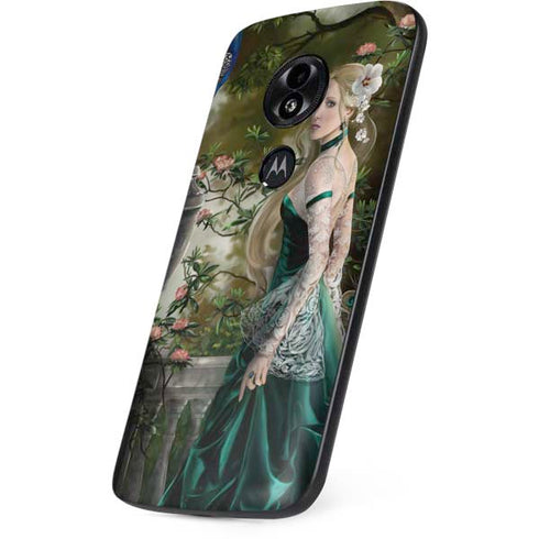 Woman with Peacocks by Nene Thomas Moto E5 Play Skin