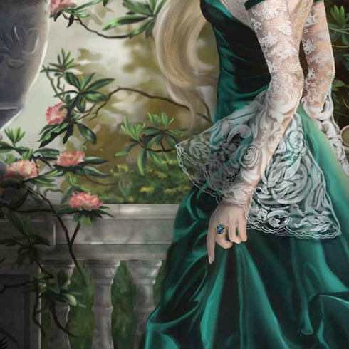 Woman with Peacocks by Nene Thomas Moto E5 Play Skin