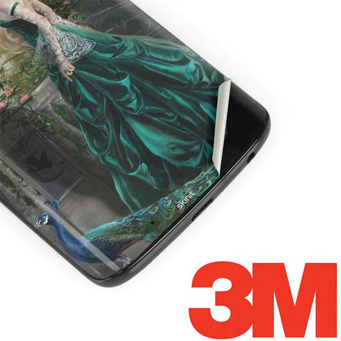 Woman with Peacocks by Nene Thomas Moto G6 Skin
