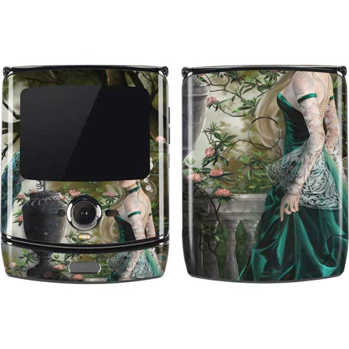 Woman with Peacocks by Nene Thomas Motorola RAZR Skin