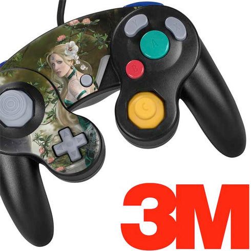 Woman with Peacocks by Nene Thomas Nintendo GameCube Controller Skin