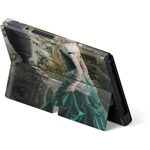 Woman with Peacocks by Nene Thomas Nintendo Switch OLED (2021) Skin