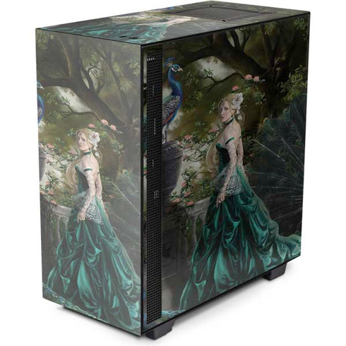 Woman with Peacocks by Nene Thomas NZXT H510 Compact ATX Mid-Tower Case Skin