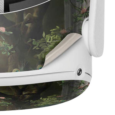 Woman with Peacocks by Nene Thomas Oculus Quest 2 Skin