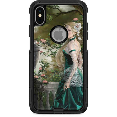 Woman with Peacocks by Nene Thomas Otterbox Commuter iPhone Skin