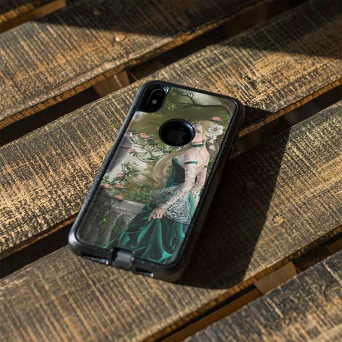 Woman with Peacocks by Nene Thomas Otterbox Commuter iPhone Skin
