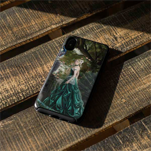 Woman with Peacocks by Nene Thomas Otterbox Symmetry iPhone Skin