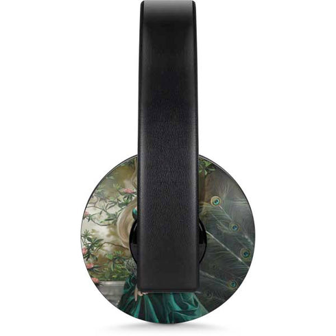 Woman with Peacocks by Nene Thomas PlayStation 4 Gold Wireless Headset Skin
