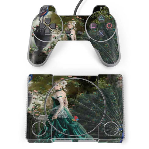 Woman with Peacocks by Nene Thomas PlayStation Classic Bundle Skin